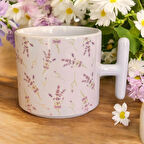 Hediyelik Kupa, 2025, Yılbaşı Kupası, Özel Tasarım Porselen Kupa, Lavanta