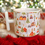 Yeniyıl Hediyelik Kupa, 2025, Yılbaşı Kupası, Özel Tasarım Porselen Kupa, Kar Manzaraları