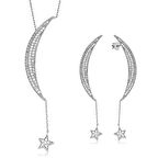 Gümüş Zincirli Ay Yıldız Kadın Set