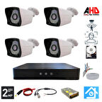 ARNA 2 MP 1080P 4 KAMERALI DIŞ MEKAN AHD GÜVENLİK SETİ 1 TB HDD DAHİL - ST241H
