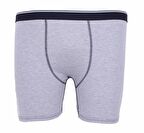 Starbattal Erkek Büyük Beden Likralı Uzun Paça Boxer 11906 GRI MELANJ