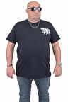 Starbattal Erkek Büyük Beden Sıfır Yaka Tişört Paris 24129 LACIVERT