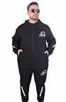 Starbattal Büyük Beden Double Face Eşofman Takım M.G TK25611 SIYAH