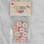 Loren Crafts somon 8 li balık düğme - 569