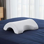 Sylar % 100 Visco Kavisli Ortopedik Yıkanabilir Kumaş Kılıflı Bel Boyun Bacak Ağrıları İçin Yastık