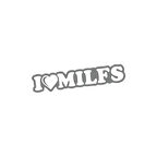 I Love Milfs Araba Sticker 17x17 Cm Gri