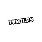 I Love Milfs Araba Sticker 17x17 Cm Siyah