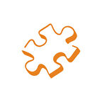 Puzzle Araba Stickeri 17x17 Cm Turuncu