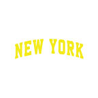 New York Araba Sticker 17x17 Cm Sarı