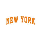 New York Araba Sticker 17x17 Cm Turuncu