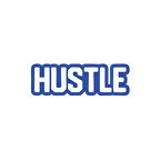 Hustle Araba Sticker 17x17 Cm Mavi
