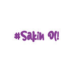 #Sakin Ol Araba Sticker 17x17 Cm Mor