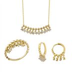 Altın Taşlı 3'lü Set