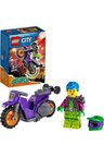 Lego City Gösteri Motosikleti 60296 - Havalı, Volanlı Gösteri Motosikleti Oyuncak Yapım Seti (14 Par