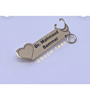 KİŞİYE ÖZEL STETOSKOP ROZET GÜMÜŞ