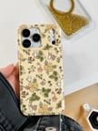 iPhone 17 PRO MAX uyumlu - Yanları Şeffaf Arkası Parlak Kapak Desenli Koruyucu Telefon Kılıfı