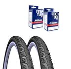 Rubena Mitas 27.5x1.50 Şehir Bisikleti Lastik Seti 2 İç 2 Dış Oto