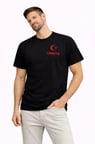 USLUCAN ALIŞVERİŞ Erkek TÜRKİYE Ay Yıldız Baskılı Taraftar Forma T-Shirt - Siyah