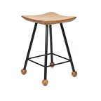 Tabure Ahşap Metal Ayaklı – 47cm