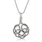 STİLLOVE Gümüş Kazaziye Örgü Kadın Kolye