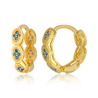 STİLLOVE Gümüş Zirkon Taşlı Halka Kadın Küpe