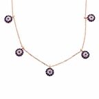 STİLLOVE Gümüş Rose Nazarlı Şans Kadın Kolye