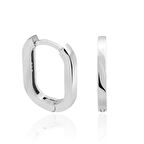 STİLLOVE Gümüş Taşsız J Kadın Küpe