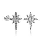 STİLLOVE Gümüş Kutup Yıldızı Küpe