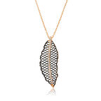 STİLLOVE Gümüş Rose Yaprak Kadın Kolye