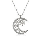 STİLLOVE ​Gümüş Ay Kar Tanesi Kadın Kolye