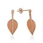 STİLLOVE Gümüş Rose Yaprak Küpe