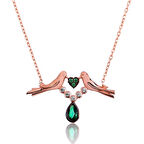 STİLLOVE Gümüş Sevgi Kuşu Kadın Kolye