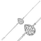 STİLLOVE Gümüş Su Damlası Kadın Bileklik