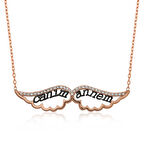 STİLLOVE Gümüş Melek Canım Annem Kadın Kolye