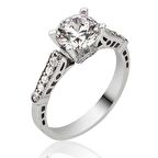 STİLLOVE Gümüş Tek Taş Kadın Yüzük