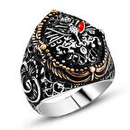 STİLLOVE Gümüş Osmanlı Devlet Arması Erkek Yüzük