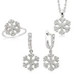 STİLLOVE Gümüş Kar Tanesi Kadın Set