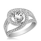 STİLLOVE Gümüş Tek Taşlı Fantezi Kadın Yüzük