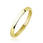 STİLLOVE 2 mm Düz Bombeli Gold Gümüş Alyans
