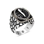 STİLLOVE Gümüş Elif Oval Erkek Yüzük