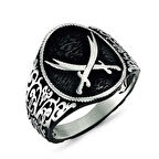 STİLLOVE ​Gümüş Zülfikar Motifli Erkek Yüzük