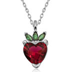 STİLLOVE ​Gümüş Çilek Figür Meyve Kolye