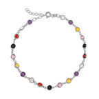 STİLLOVE Gümüş Renkli Taşlı Kadın Bileklik