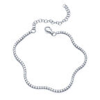 Gümüş 2 mm Su Yolu Kadın Bileklik SL11762