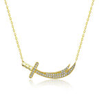 STİLLOVE Gümüş Gold Zülfikar Kadın Kolye