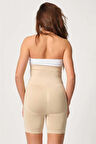 Kadın Ten Önden Agraflı Yüksek Bel Boxer Korse 2087