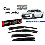 Cam Rüzgarlığı Toyota Corolla 2013-2017 Mügen Tip Piano Black