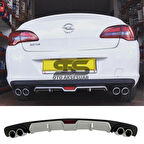 Opel Astra J Difüzör Arka Tampon Eki 4 Egzoz Çıkışlı Gri