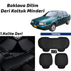 Fiat Tempra 1990-1998 Arası Siyah Deri Oto Koltuk Minderi