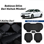 Toyota Corolla 2013-2017 Siyah Deri Oto Koltuk Minderi